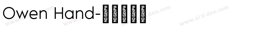 Owen Hand字体转换